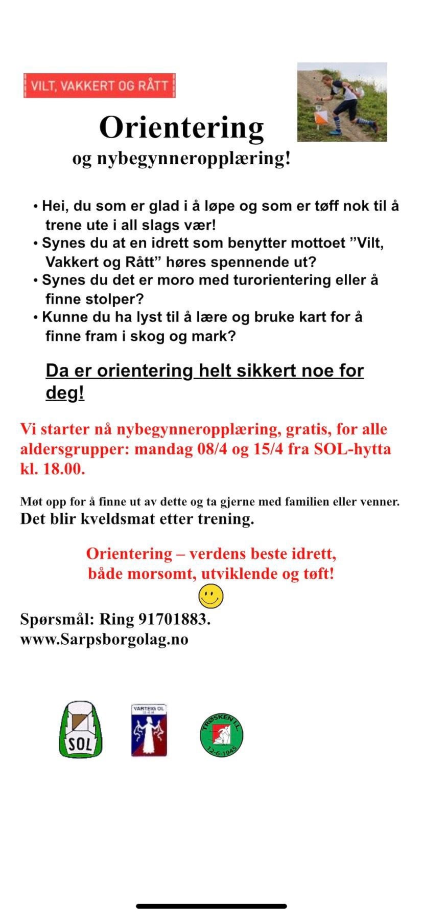 Våren er her, bli med på nybegynneropplæring😃